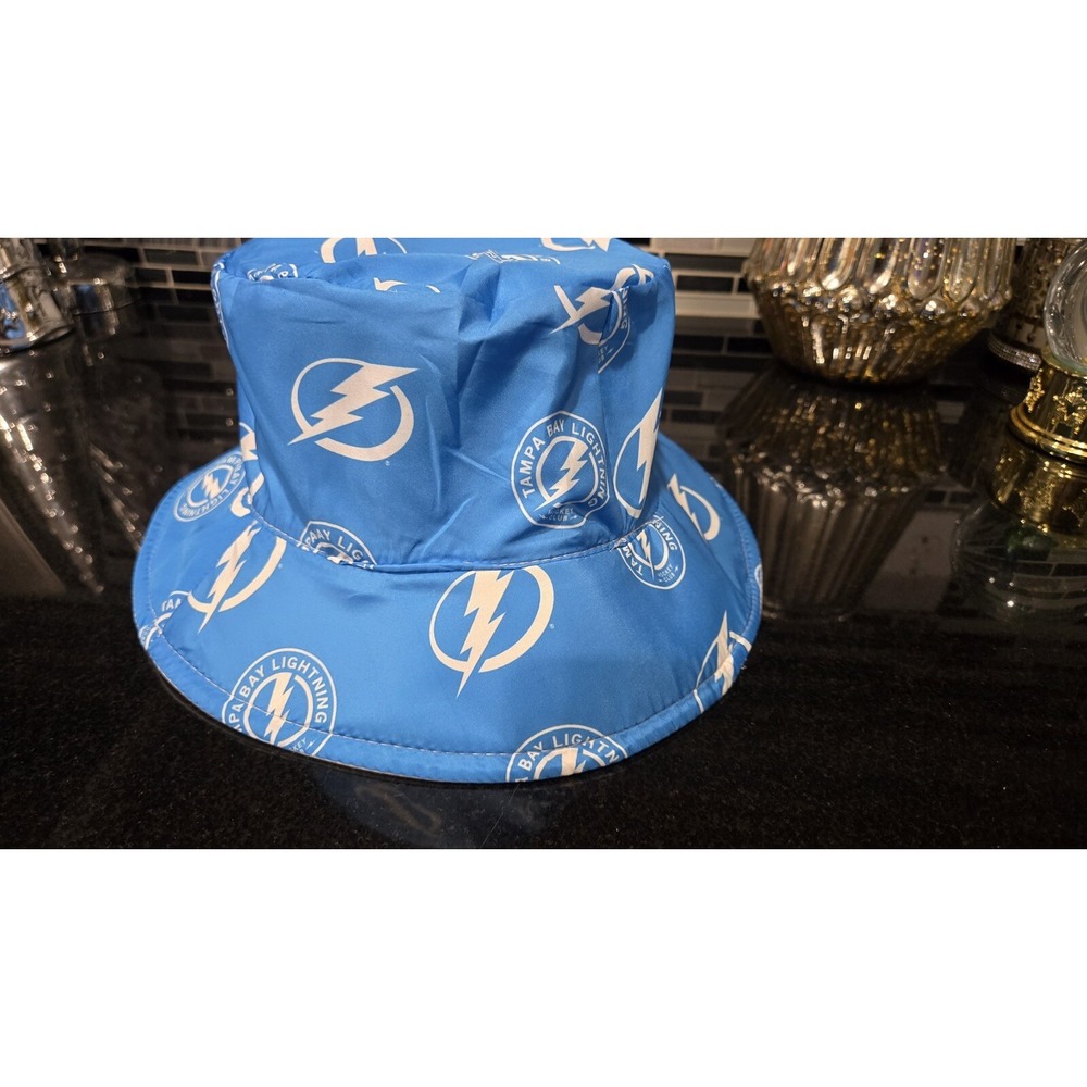 Tampa Bay Lightning Bucket Hat Reversible Stadium Give Away NHL Hockey Logo